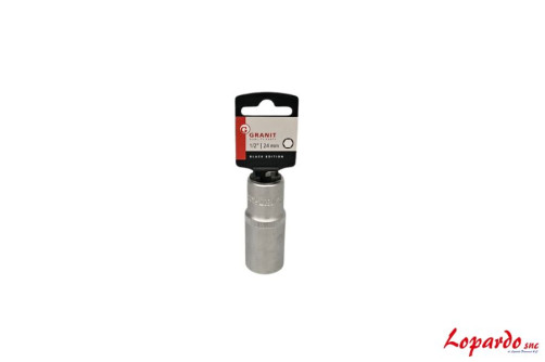 Bussola esagonale 1/2", lunga 24mm Granit black edition