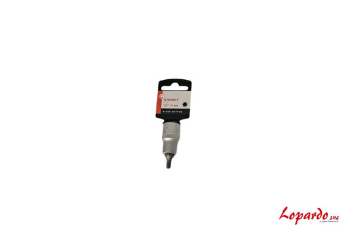 Bussola esagono 1/2", corta 5mm Granit black edition