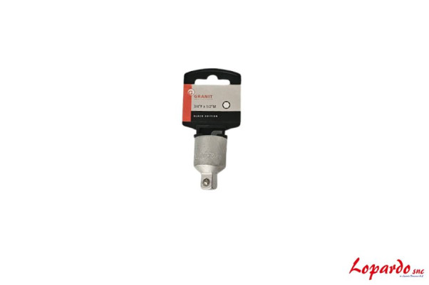 Bussola di riduzione, 3/4"F x 1/2"M Granit black edition
