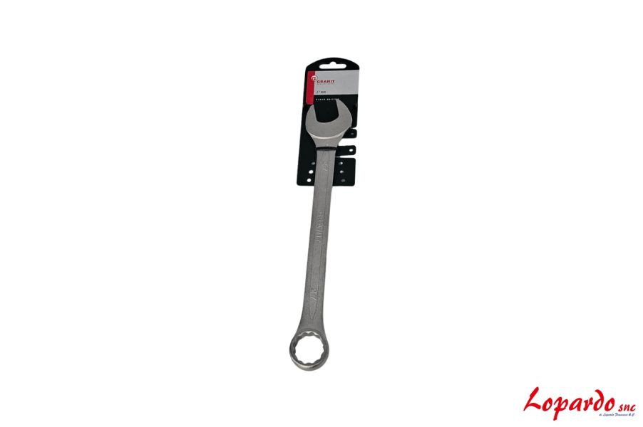Chiave combinata, piegata 27 mm Granit black...