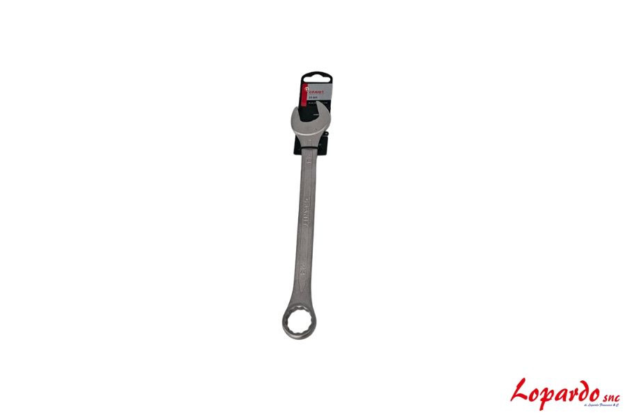 Chiave combinata, piegata, 24 mm Granit black...