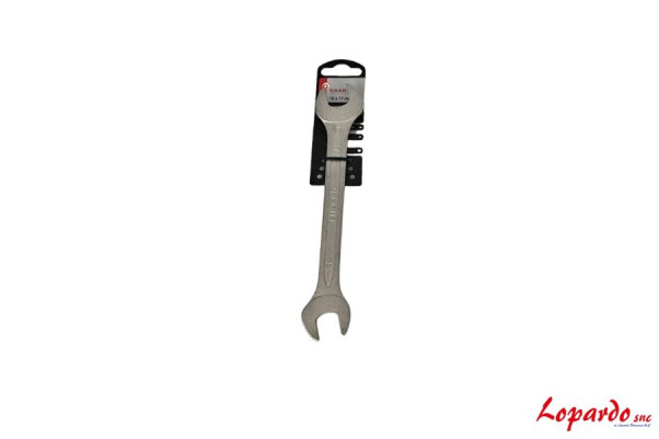Chiave a forchetta doppia, 16x17 mm Granit black edition
