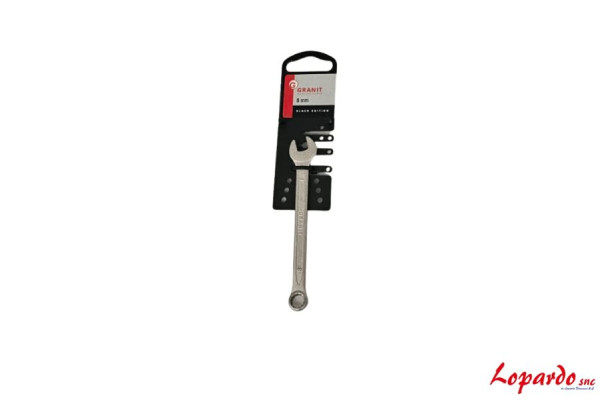 Chiave combinata, piegata, 8 mm Granit black edition