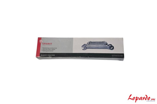 Serie di chiavi combinate a cricco Granit black edition