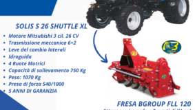 Solis S26 con fresa a TASSO 0