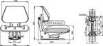 Sedile 98040 con moll ad inclinaz. variabile Cermag - immagine 2